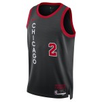 Maillot NBA Chicago Bulls Lonzo Ball Nike 2023-24 City Edition Noir Swingman - Homme
